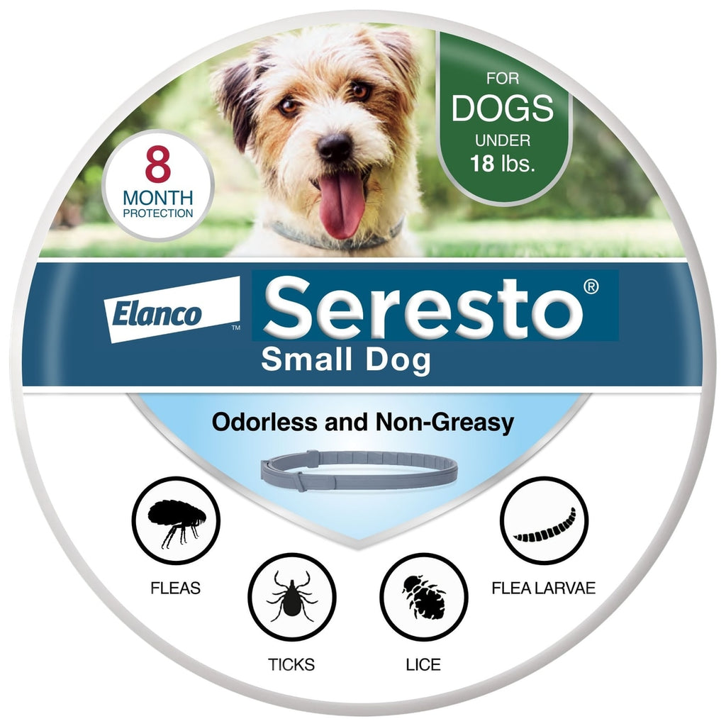 Seresto Flea & Tick Collar for Dogs, over 18-lbs, 1 Collar (8-mos. supply)