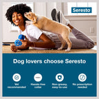 Seresto Flea & Tick Collar for Dogs, over 18-lbs, 1 Collar (8-mos. supply)