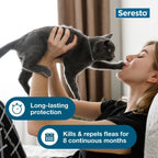 Seresto Flea & Tick Collar for Cats, 1 Collar (8-mos. supply)